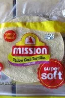 Mängden socker i Yellow corn tortillas