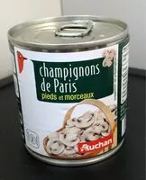 Mängden socker i Champignons de Paris (pieds et morceaux)