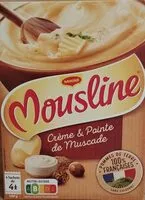 Mängden socker i Mousline Crème et Pointe de Muscade