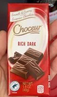 Mängden socker i Choceur rich dark chocolate