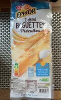 Mängden socker i 2 demi baguette précuite