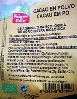 Mängden socker i Cacao en polvo