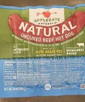 Mängden socker i Uncured Beef Hot dog