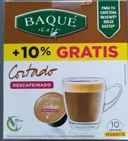 Mängden socker i Cápsulas cortado descafeinado Baqué