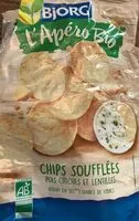 Mängden socker i Chips soufflées pois chiches et lentilles