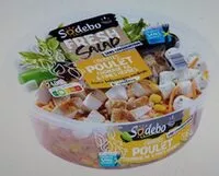 Mängden socker i Salade poulet pâté crudités