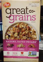 Mängden socker i great grains cereal