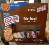 Mängden socker i Nekot sandwich cookies