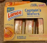 Mängden socker i Captain’s wafers sandwich crackers