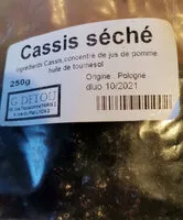 Mängden socker i Cassis séché