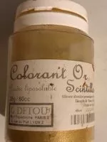 Mängden socker i Colorant or