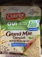 Mängden socker i Grand mie complet aux graines