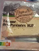 Mängden socker i Tomme des Pyrénées IGP