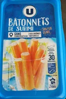 Mängden socker i Bâtonnets de surimi
