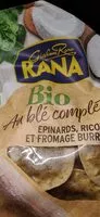 Mängden socker i Rana bio blé complet épinard ricotta burrata