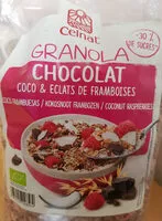 Mängden socker i Granola chocolat coco et éclats de frambroise