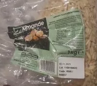 Mängden socker i Amande blanchie bâtonnet