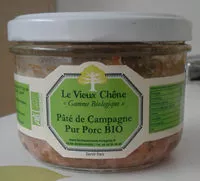 Mängden socker i Pâté de campagne pur porc bio