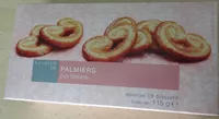 Mängden socker i A L'Heure de ... Palmiers Pur Beurre