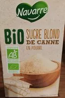 Mängden socker i Sucre blond de canne en poudre