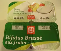 Mängden socker i Bifidus brassé aux fruits