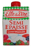 Mängden socker i Crème Semi Epaisse Gourmande 21% M.G.