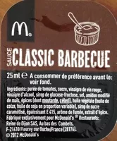 Mängden socker i Sauce Classic Barbecue