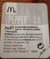 Mängden socker i Sauce Pepper