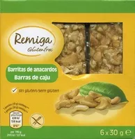 Mängden socker i Barritas de anacardos