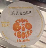Mängden socker i Mon Bio à Boire à la paille Fraise-Mûre
