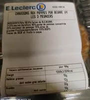 Mängden socker i Chaussons aux pommes pur beurre