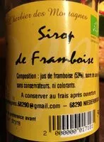 Mängden socker i Sirop de framboise