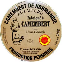 Mängden socker i Camembert de Normandie AOP au lait cru