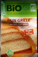 Mängden socker i Pain grillé au blé complet bio