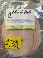 Mängden socker i Blanc de Dinde 4 Tranches