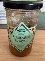 Mängden socker i Confiture Rhubarbe Fraises