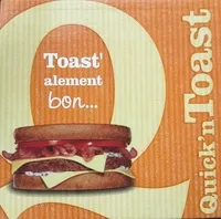 Mängden socker i Quick N'Toast steak haché bacon fromage