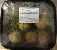 Mängden socker i Petits pois forestiers pomme de terre