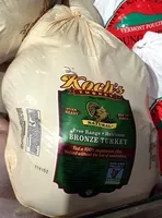 Mängden socker i Free Range, Heriloom, Bronze Turkey