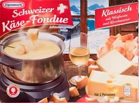 Mängden socker i Schweizer Käse-Fondue Klassisch