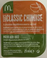 Mängden socker i Sauce Classic Chinoise