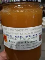 Mängden socker i Miel de fleur famille P. Goudouneix