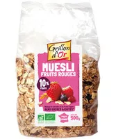 Mängden socker i Muesli fruits rouges