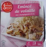 Mängden socker i Emincé de volaille aux champignons et riz