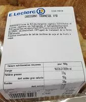 Mängden socker i Croissant tournesol x10