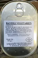 Mängden socker i Ravioli végétarien