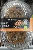 Mängden socker i Ensalada de bulgur con garbanzos y alubias rojas