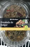 Mängden socker i Ensalada de bulgur con garbanzos, guindillas y plantas aromáticas