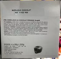 Mängden socker i Moelleux au Chocolat Premium surgelé