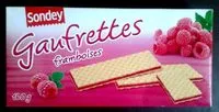 Mängden socker i SONDEY Gaufrettes framboise